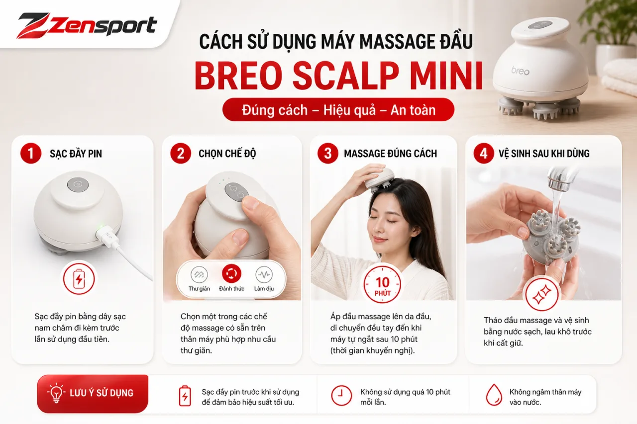 sử dụng máy massage đầu Breo Scalp Mini đúng cách sử dụng máy massage đầu Breo Scalp Mini đúng cách
