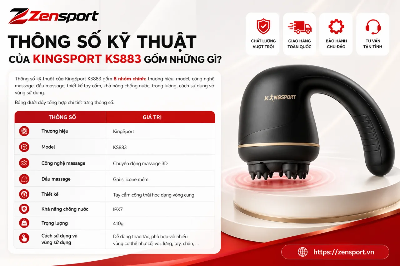 Thông Số Kỹ Thuật Của KingSport KS883 Gồm Những Gì Thông Số Kỹ Thuật Của KingSport KS883 Gồm Những Gì