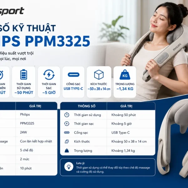 Thông số kỹ thuật của Philips PPM3325 gồm những gì