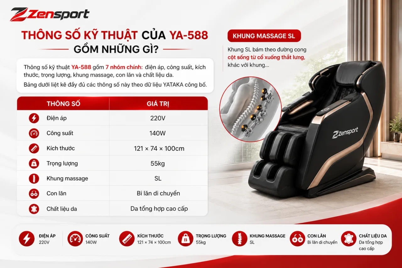 Thông số kỹ thuật của YA-588 gồm những gì Thông số kỹ thuật của YA-588 gồm những gì