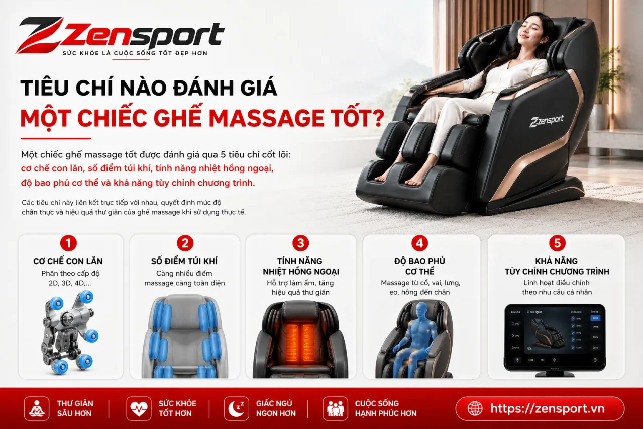 Tiêu Chí Nào Đánh Giá Một Chiếc Ghế Massage Tốt Tiêu Chí Nào Đánh Giá Một Chiếc Ghế Massage Tốt
