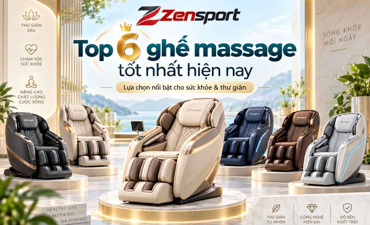 Top 6 Ghế Massage Tốt Nhất Hiện Nay Đáng Tham Khảo