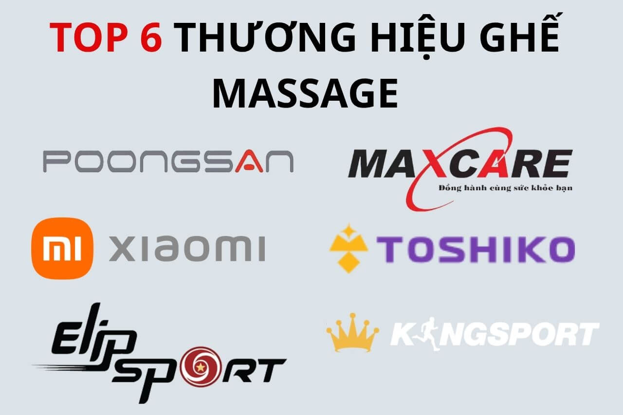 TOP 6 thương hiệu ghế Massage nổi bật trên thị trường