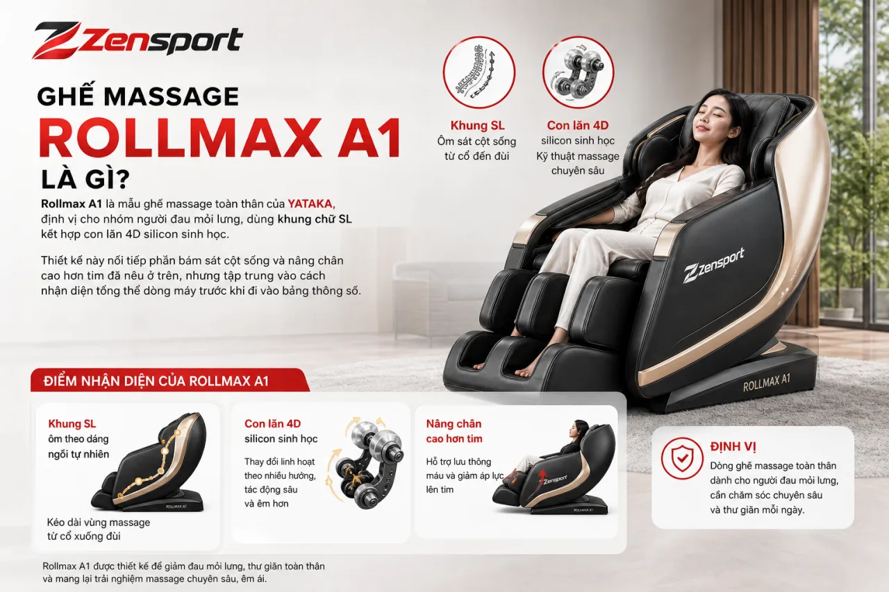 Ghế massage Rollmax A1 Ghế massage Rollmax A1