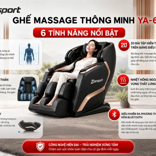 Ghế Massage Thông Minh YA-689 có những tính năng nổi bật nào