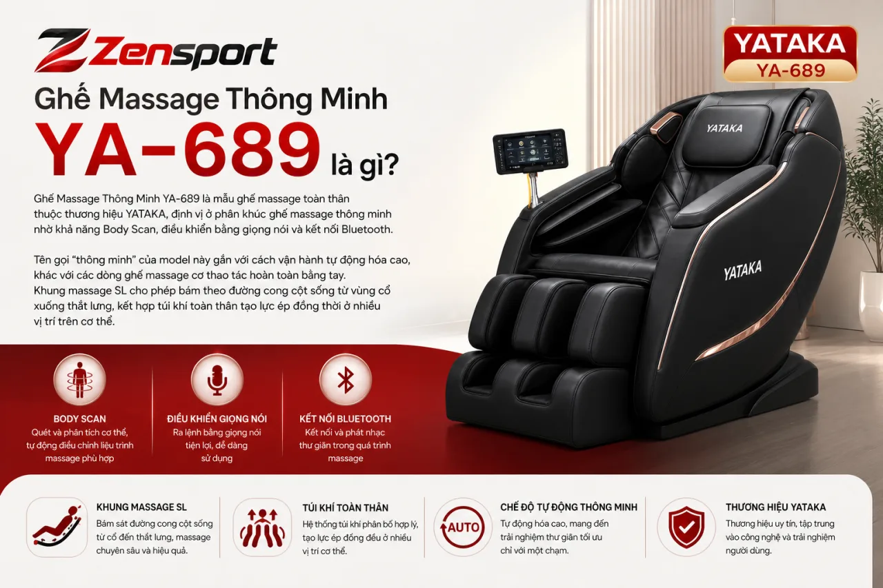 Ghế Massage Thông Minh YA-689 Ghế Massage Thông Minh YA-689